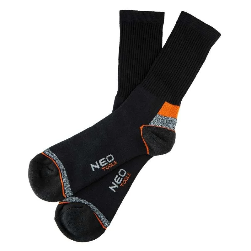 Alacsony ár Zokni NEO TOOLS hosszú eros sarok 70% pamut 30% pe 43-46 82-351