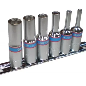 6 részes 3/8" torx hosszú dugókulcs készletsínen 3116PR Szuper ajánlat