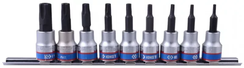 9 részes 3/8˝-os 5-szögű furatos torx bitfej készlet sínen 3149PR8 Biztonságos fizetés