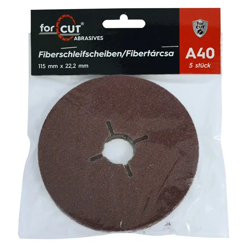 Akció Flexmann For Cut fibertárcsa 115x22,2mm A100, fa, fém 5db/csomag, VCS-3007