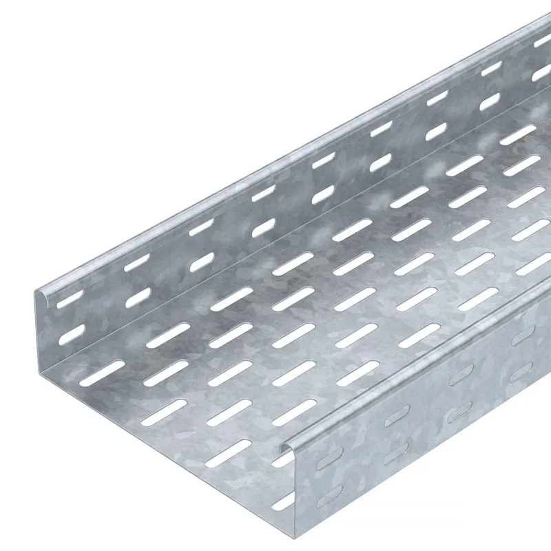 Végkiárusítás Obo kábeltálca MKS perforált 60x200x3000, merítetten tűzihorganyzott, DIN EN ISO 1461, cink 6055575