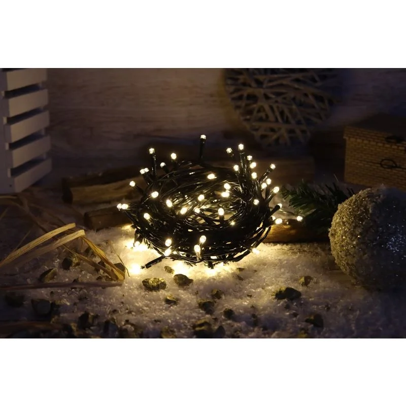 Ajánlat Karácsonyi programozható fényfüzér, 2+10M, 100LED, 3,6W, 2700K IP44 CHRSTOP100WW Tracon