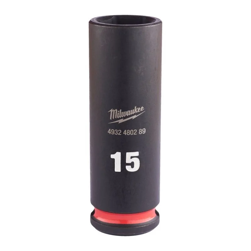 Alacsony ár Milwaukee 3/8 gépi dugókulcs 6 lapú, hosszú 15 mm 4932480289