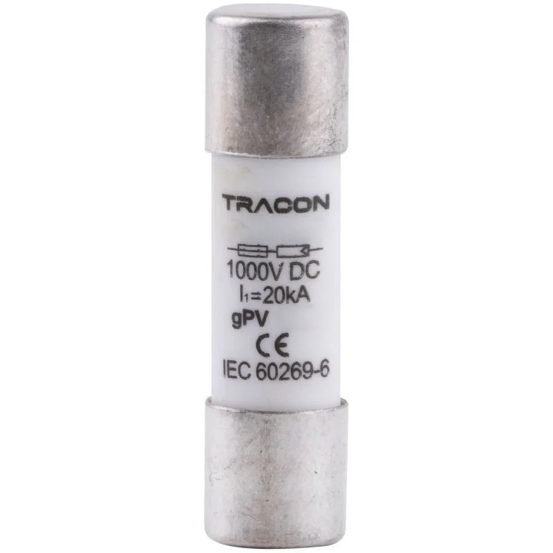 Végkiárusítás Hengeres biztosító 30A gPV 1000VDC,20kA CFPV-10X38-30 Tracon