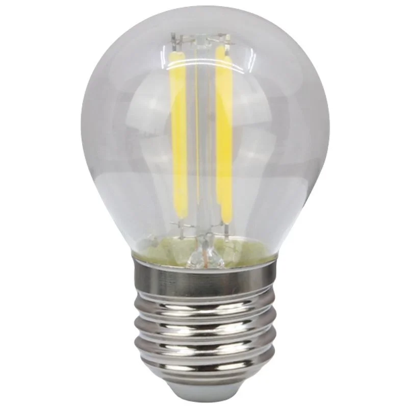Alacsony ár COG LED gömb fényforrás, átlátszó E27, 4W, 470 lm, FILG454NW Tracon