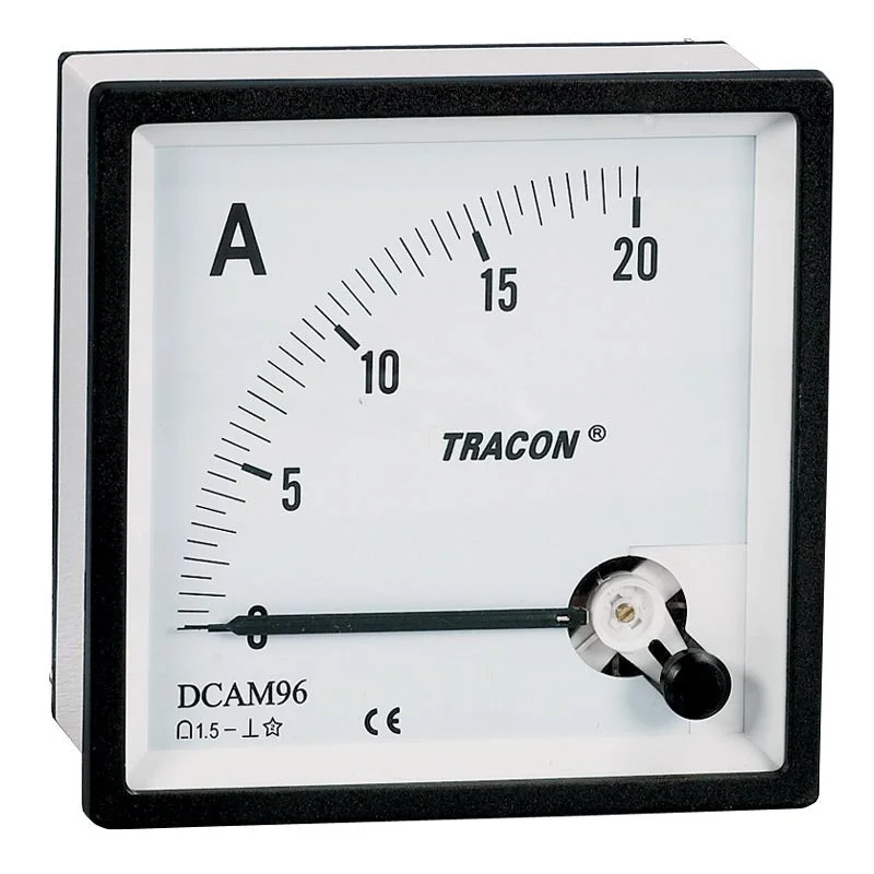Analóg egyenáramú ampermérő közvetlen méréshez 96x96mm DCAM96-0,02 Tracon Vedd meg online