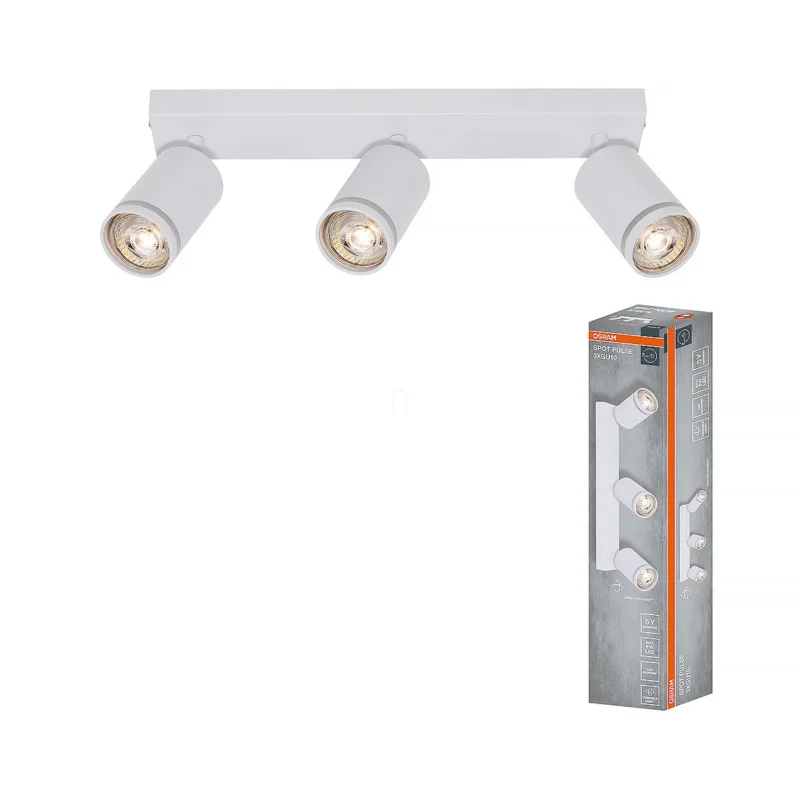 Utolsó esély Osram LED Spot Pulse mennyezeti spot lámpa 3xGU10 foglalattal, fehér